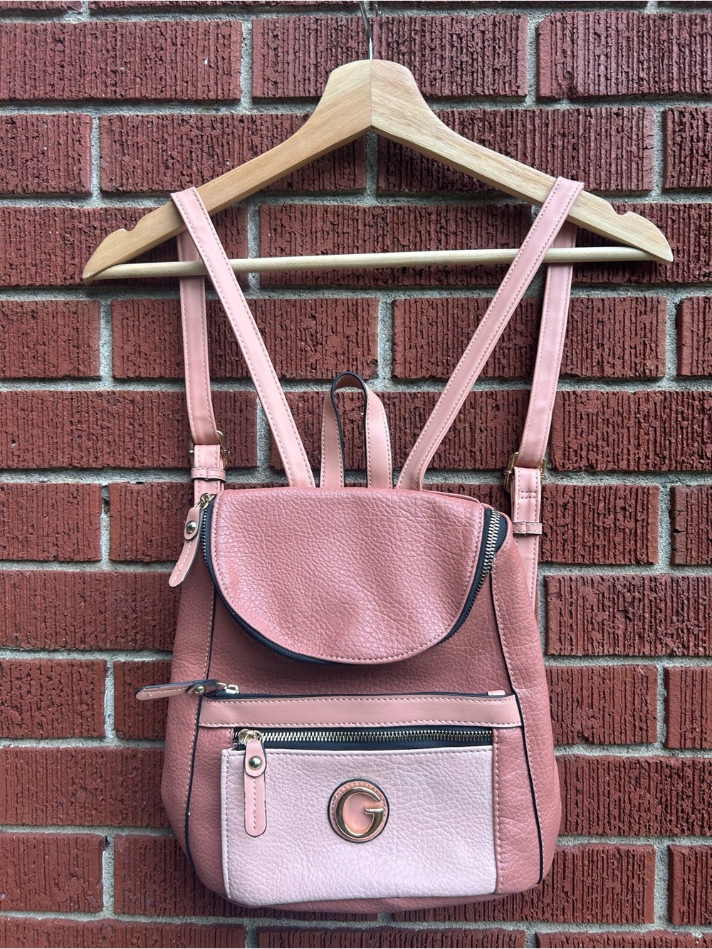 Ghost Accessories Blush Pink Convertible Backpack Purse